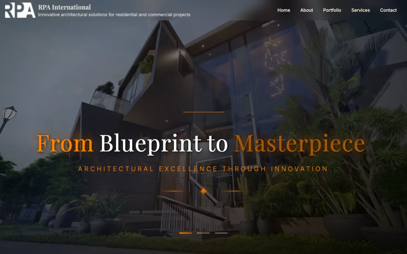 The RPA International architecture portfolio site.